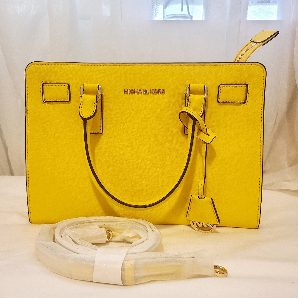 Michael Kors Dillon Sunflower East/West Satchel